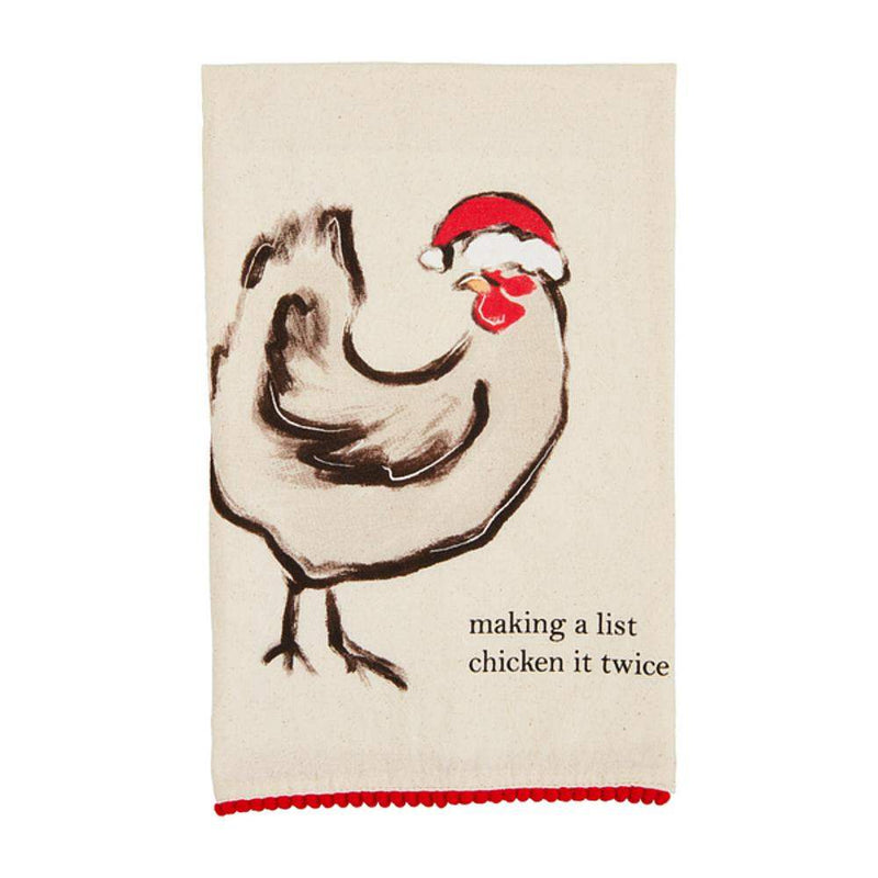 Christmas Chicken Farm Towel