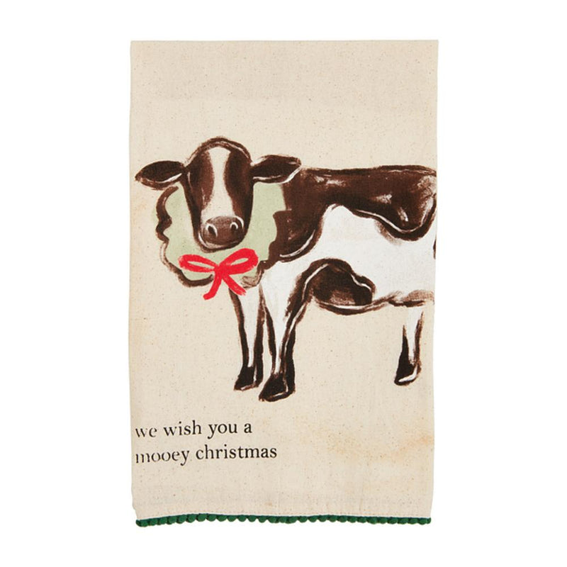 Christmas Cow Farm Towel