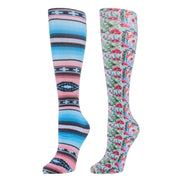 Ariat Ladies Southwest Flow 2 Pack Knee High Socks MEDIUM
