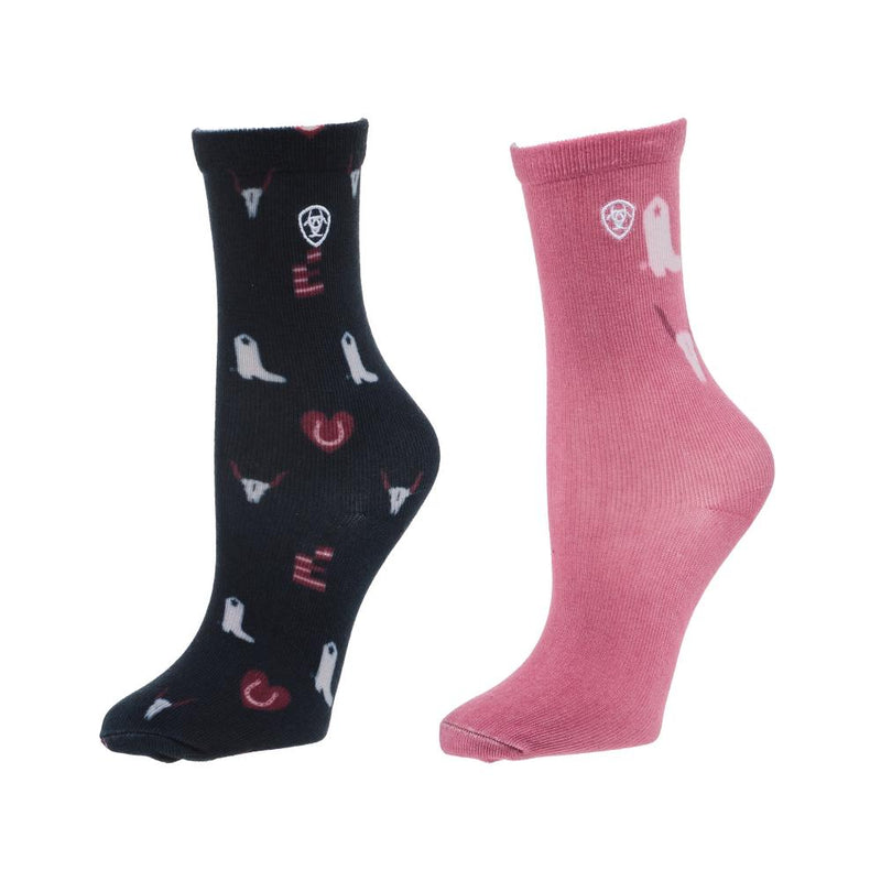 Kid`s Horse Love 2 Pack Classic Crew Socks