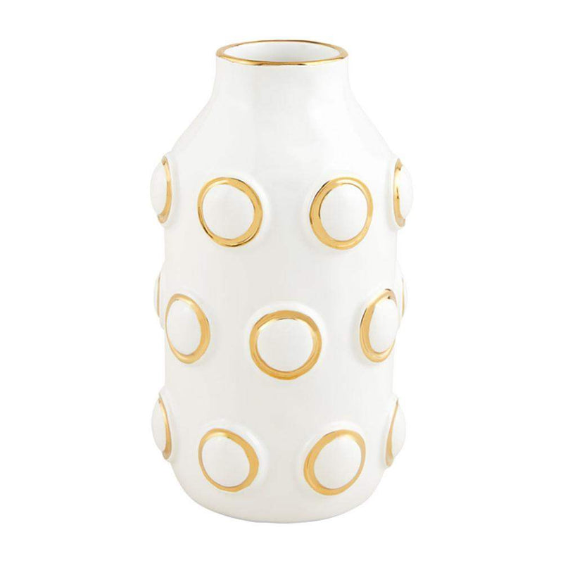 Large Gold Ceramic Vase