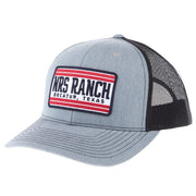 Ranch Grey/Black Navy/Red Patch Cap