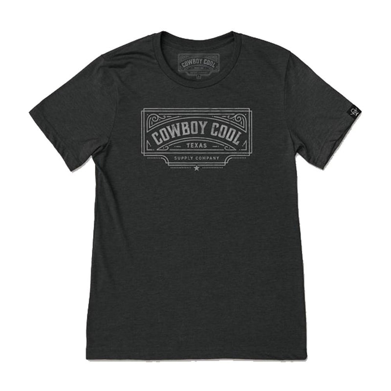 Logo Heather Black T-Shirt