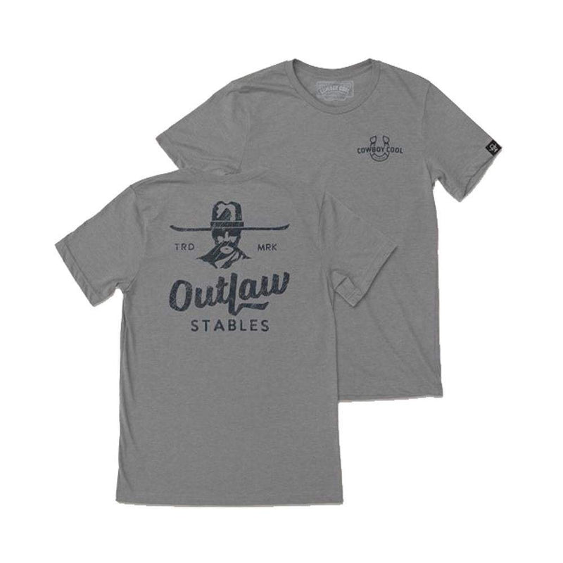 Mens Heather Outlaw Stables Tee