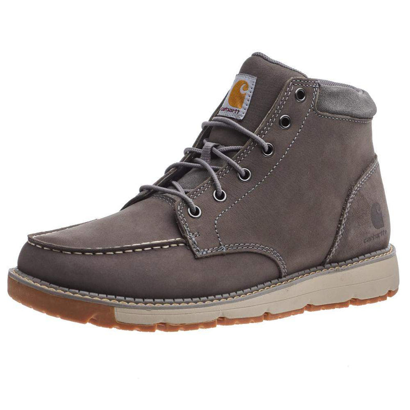 Men`s Grey Millbrook Moc Toe Wedge Casual