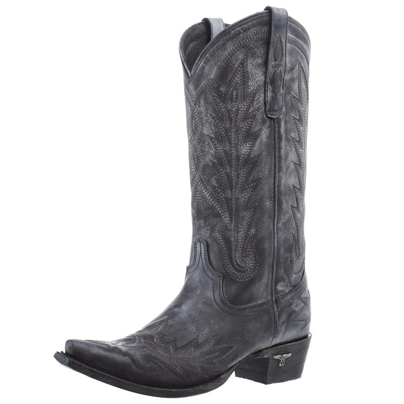 Women`s Distressed Jet Black Lexington Boot