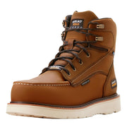Men`s Rebar Waterproof 6In Wedge Composite Moc Toe Work Boot