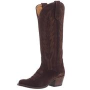Women`s Chocolate Suede 15In Top Cowgirl Boot