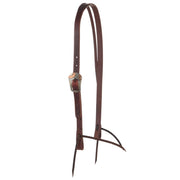 3/4" Copper Sleepy Sunflower Bar Cart Buckle Slit Ear Headstall