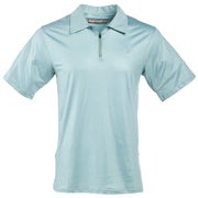 Sand Hill Mens Sage 1/4 Zip Polo