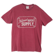 National Ropers Supply Rope Logo Red Rock Tee
