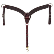 2in Rosewood Leather Spider Stamp Breast Collar