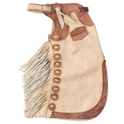 Vanilla and Saddle Brown 2-3T Youth Chaps