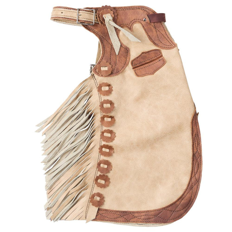 Vanilla and Saddle Brown 2-3T Youth Chaps