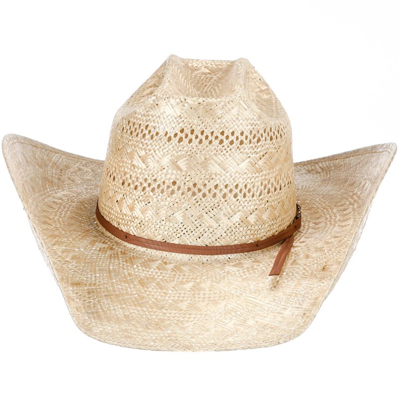 American Hats Sisal Vented Open Crown 4-1/4in. Brim Straw Cowboy Hat