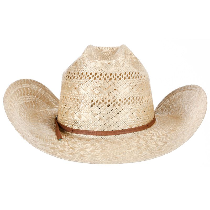 American Hats Sisal Vented Open Crown 4-1/4in. Brim Straw Cowboy Hat