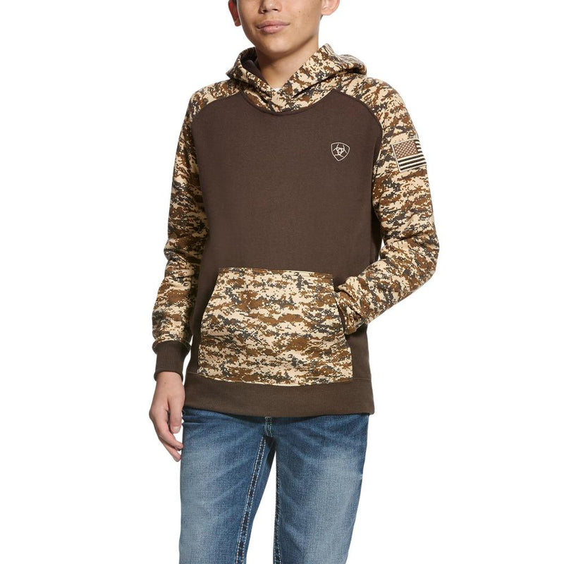 Boys Patriot Desert Camo Hoodie