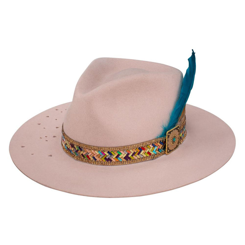 Pink Hillbilly Hippy Lainey Wilson 3 in. Brim Fashion Hat