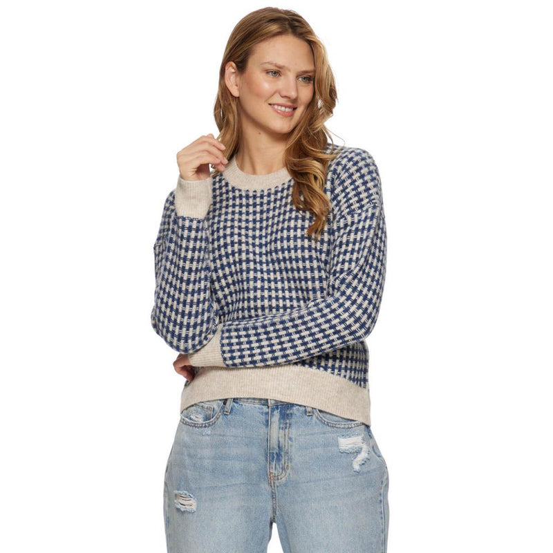 Womens Michie Navy Crew Sweater