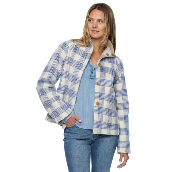 ジャケット・アウター NOT CONVENTIONAL blue plaid 2way blouson ジャケット・アウター NOT CONVENTIONAL blue plaid 2way blouson