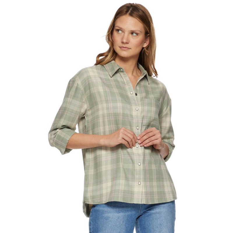 Womens Eric Green Plaid Shirt