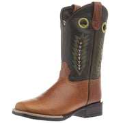Youth James with Green Leather Shaft Cowboy Boot