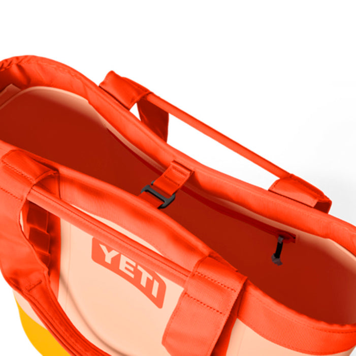 peach yeti bag Yeti Coolers Camino Carryall 35 2.0 Colorblock Papaya/Beekeeper/Peach