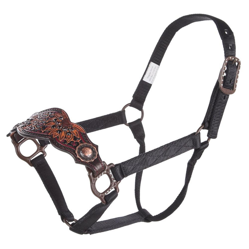 Red Leopard Sunflower Bronc Halter