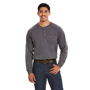Mens FR Air Henley Charcoal Shirt