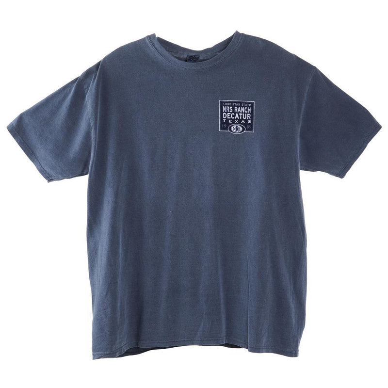 NRS Ranch Lone Star State Logo Indigo Tee