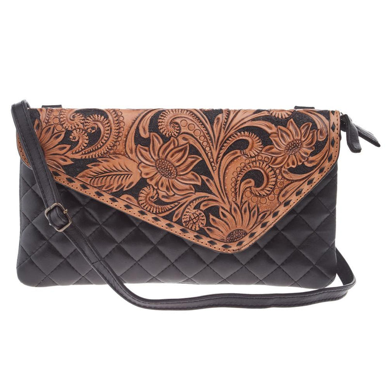 Black w/Tooled Detail Clutch