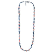 Navajo Pearl and Pink Coral Necklace