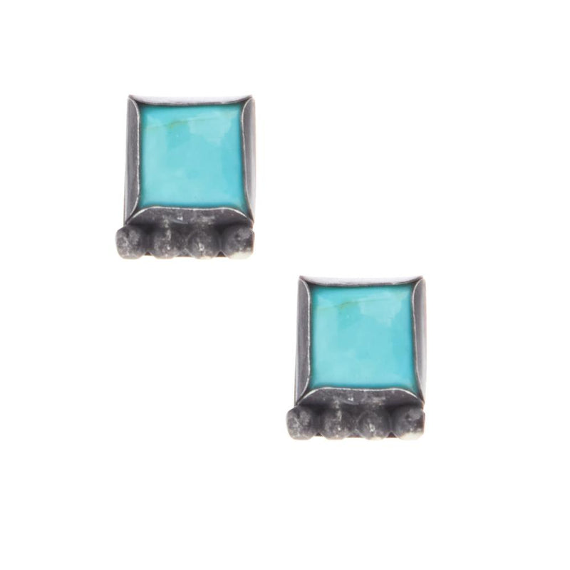 Kingman Turquoise Studs