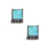 Kingman Turquoise Studs