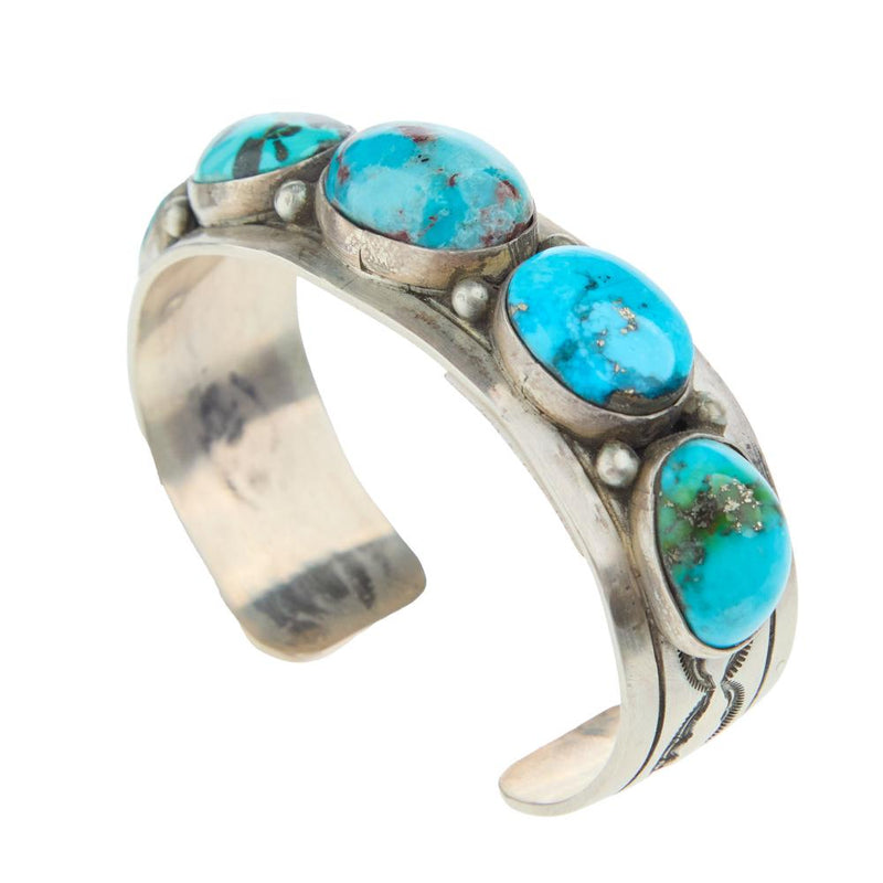 Sterling Silver w/ Turquoise Stone Cuff
