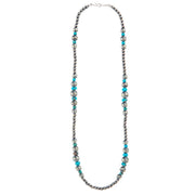 Navajo Pearl and Turquoise 18" Necklace