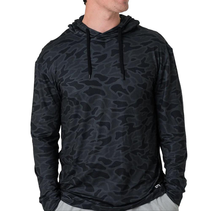 Men's Black Camo Performance Hoodie