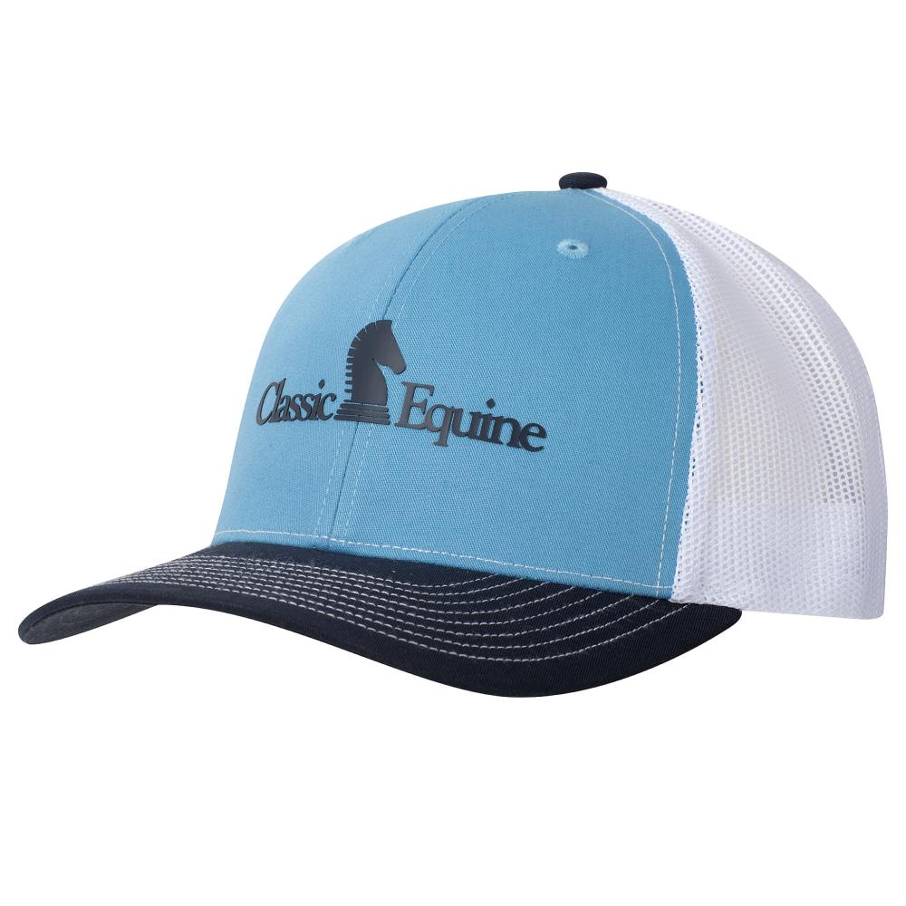 Classic Columbia Blue and Navy Patch White Mesh Back Cap