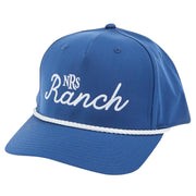 Ranch Blue/White Cursive Logo Cap