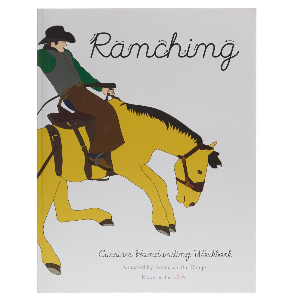 Bored On The Range Llc Ranch Raised Rodeo Cursive Handwriting Workbook