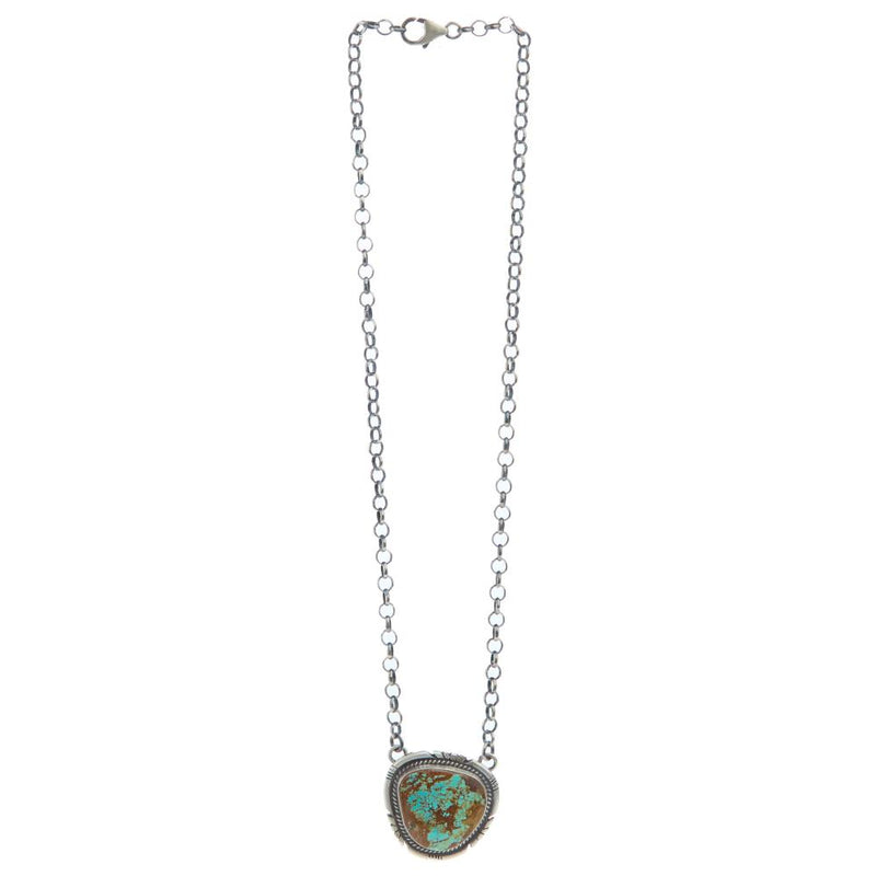 Sterling Silver Turquoise Stone Necklace