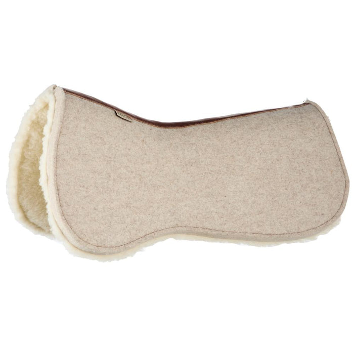 Contoured 1in Butterfly Natural Felt Fleece Bottom Under Pad