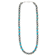 Navajo Pearl and Turquoise Necklace