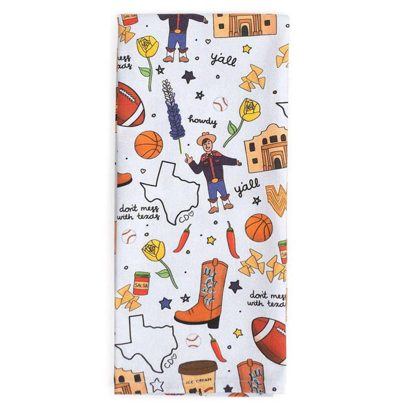 For The Love Of Texas Tea Towel