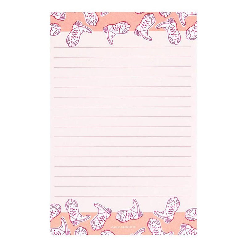 Western Cowgirl Boots Notepad