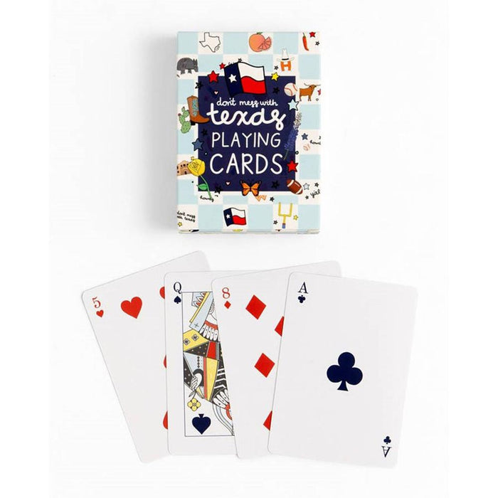 Texas Western Checkerboard Playing Cards