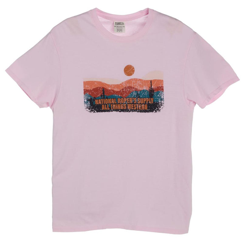 National Ropers Supply Cherry Blossom Logo Tee