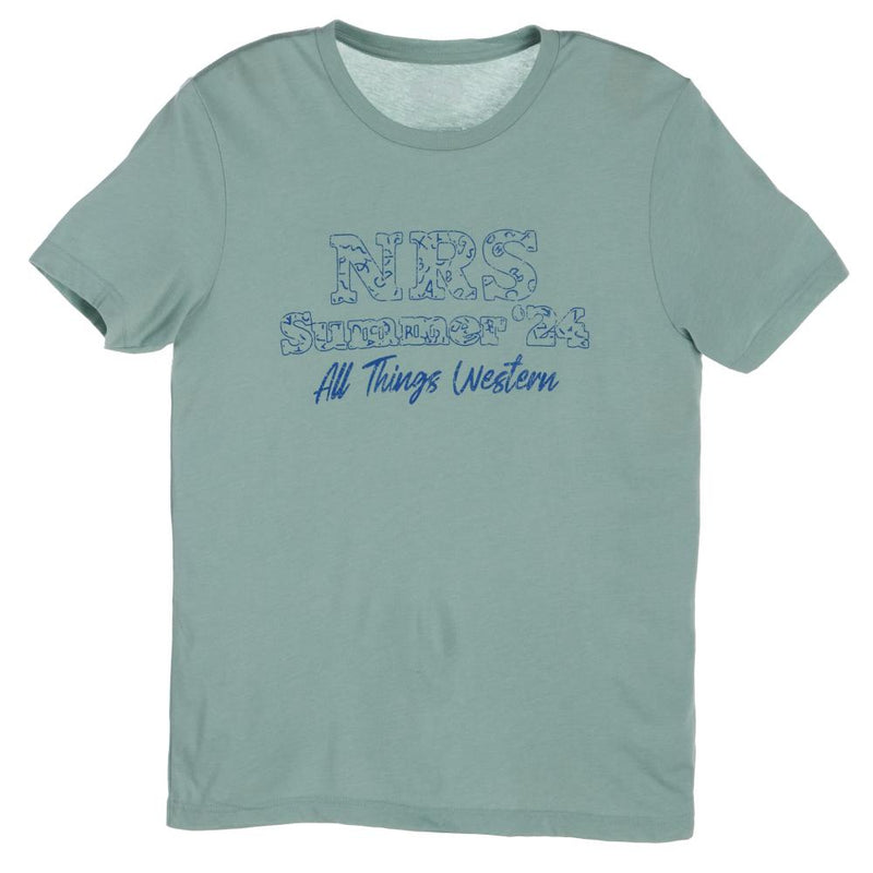 NRS Summer 24 Brand Logo Prism Blue Tee