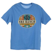 NRS Ranch Blue Aztec Circle Logo Tee