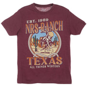 NRS Ranch Wild Johnny Maroon Tee